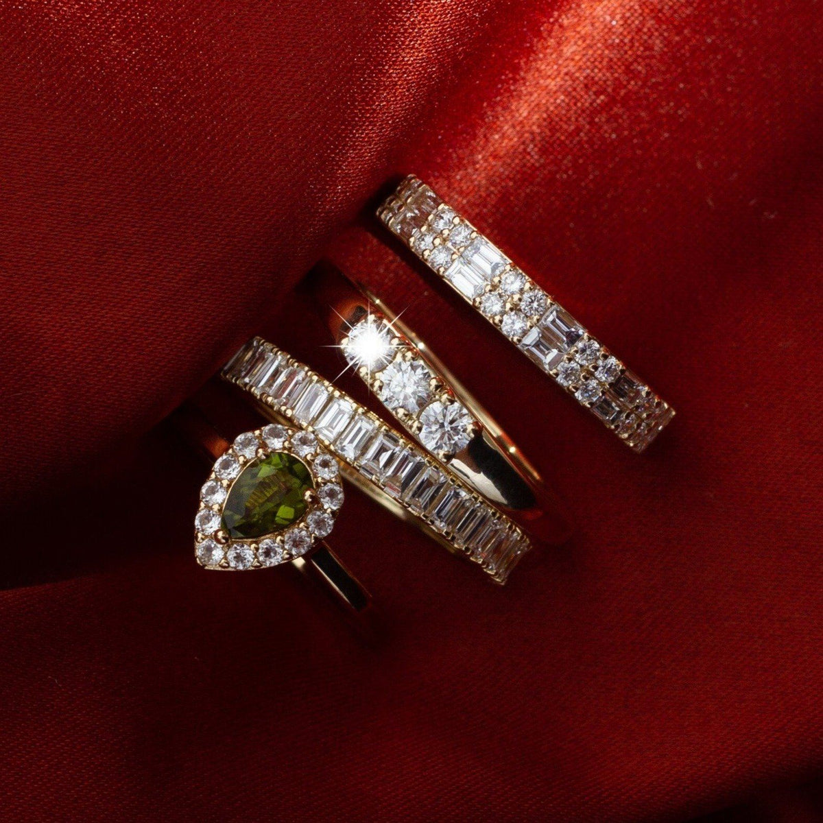 Bold Diamond Baguette Ring