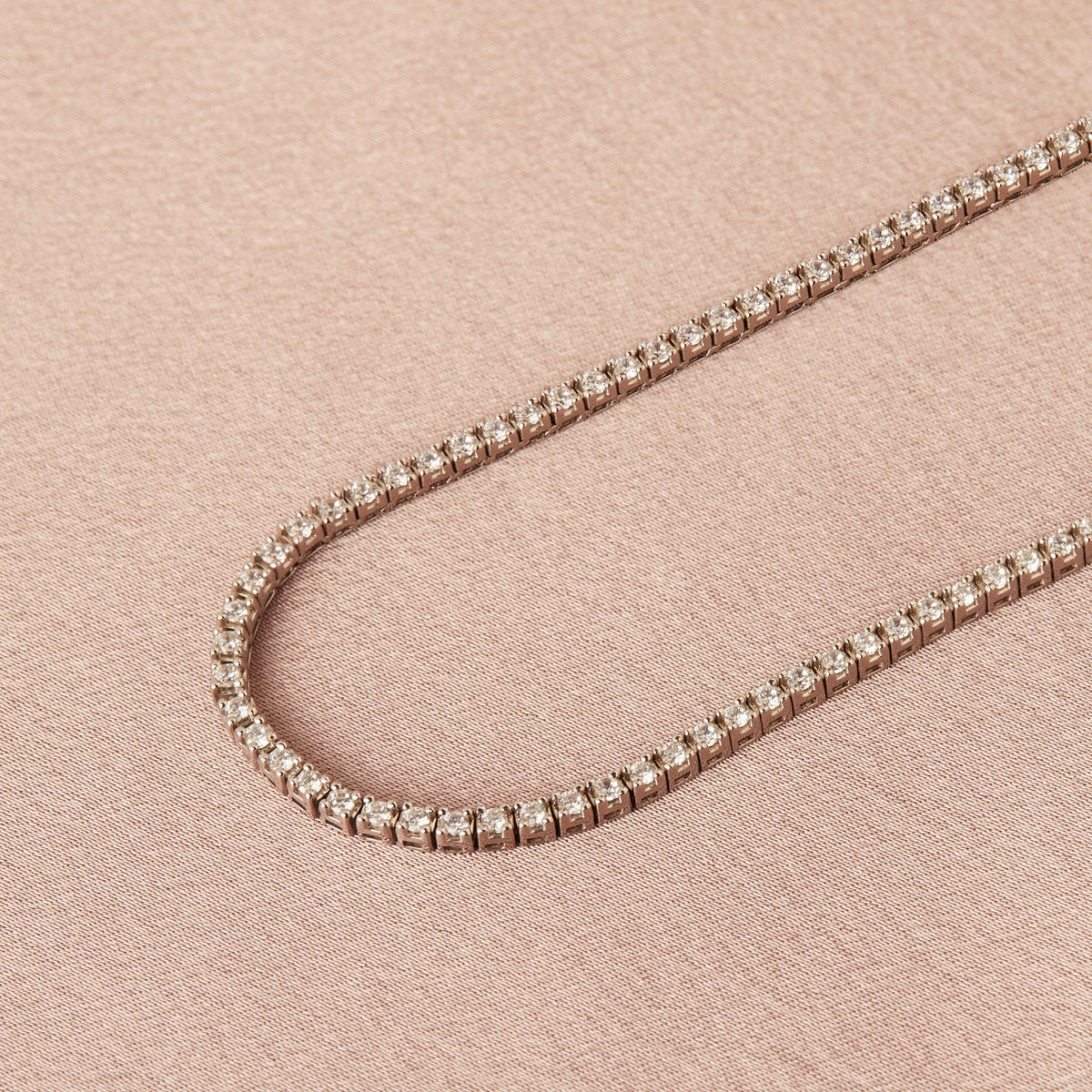 Classic Diamond Tennis Necklace