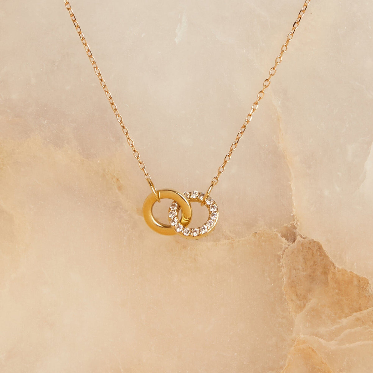 Diamond Connection Necklace in Yellow, Rose or White Gold