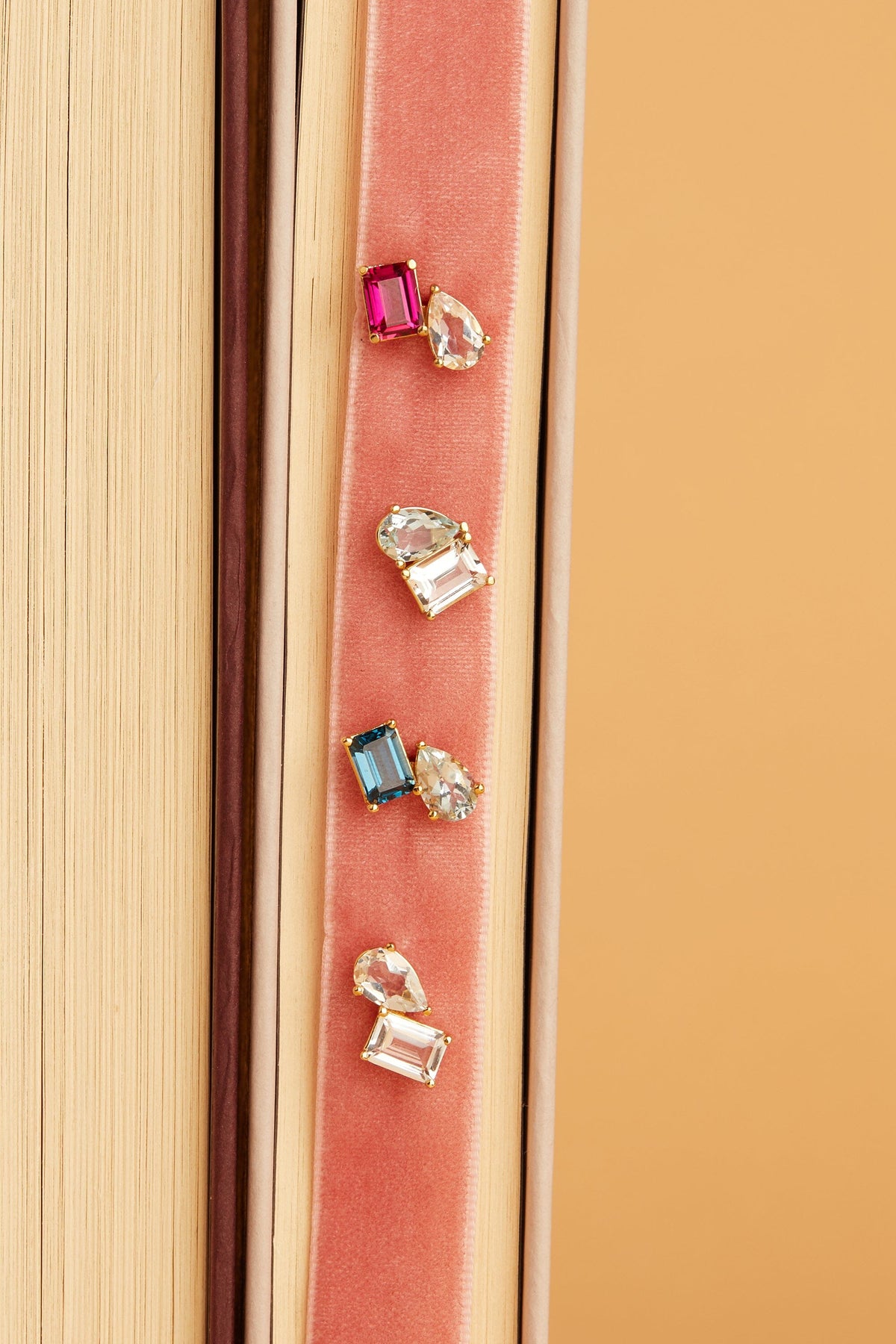 Toi et Moi Gemstone Heirloom Earring