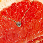 Medium Diamond Bezel Necklace
