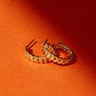 Love Me Knot Gold Hoop Earrings