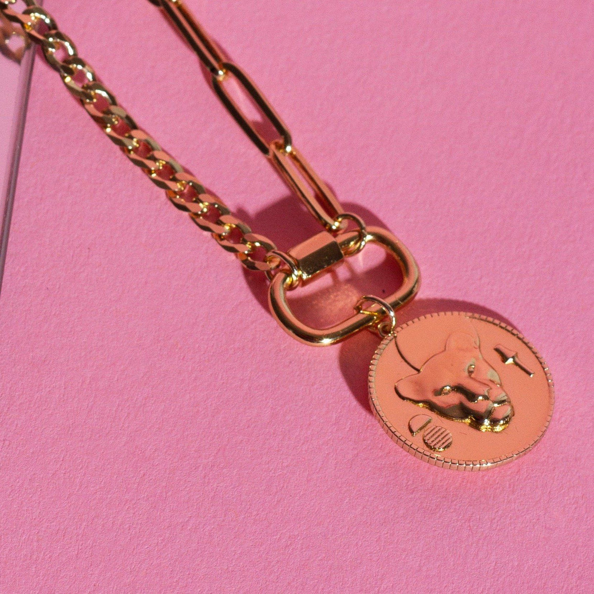 AURATE X KERRY: Lioness Pendant Necklace