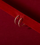 Thin Forever Diamond Hinged Huggie Earrings