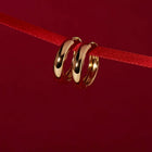 Medium Chunky Hinged Hoop Earrings