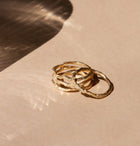 AURATE X KERRY: Venus Tri Gold Ring