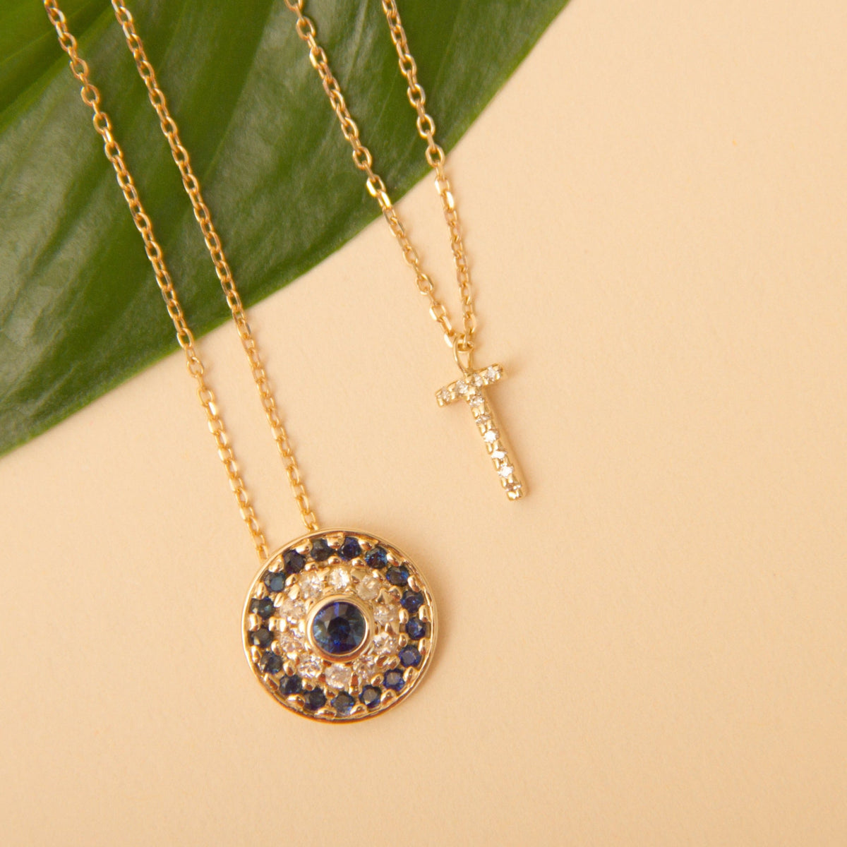 Classic Diamond Letter Necklace