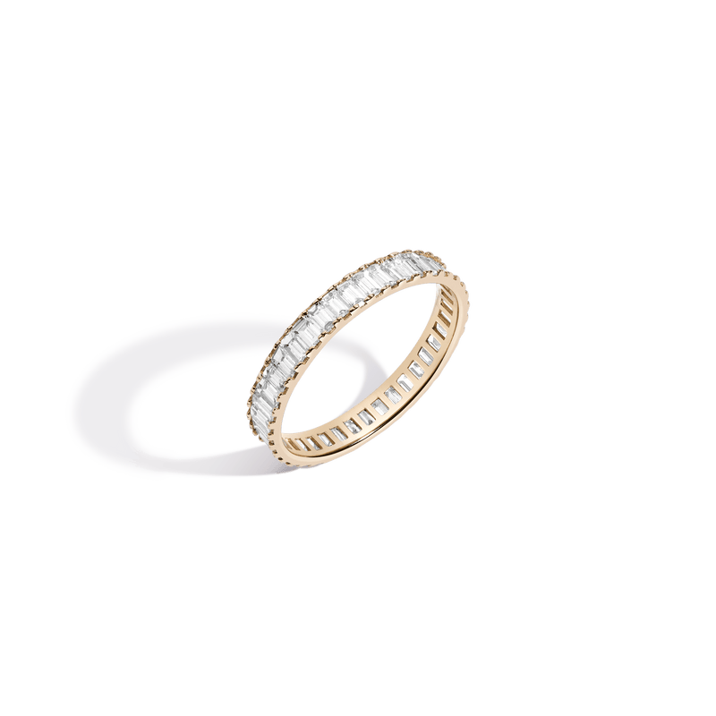 Bold Diamond Baguette Ethical Ring Luxury Statement Band