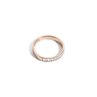 Bold Half Diamond Baguette Ring