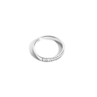 Bold Half Diamond Baguette Ring