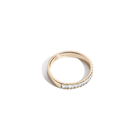 Bold Half Diamond Baguette Ring