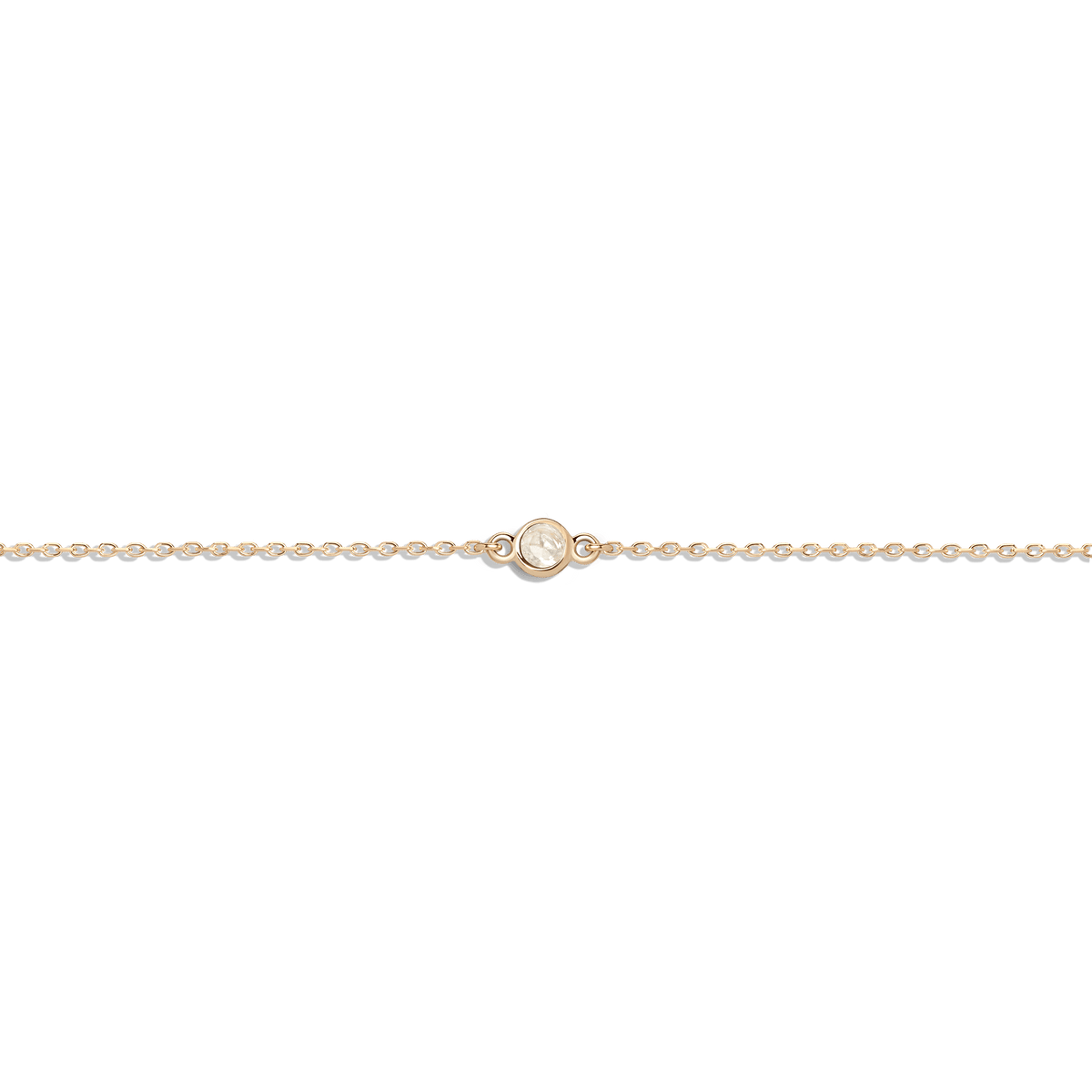 Birthstone Bracelet Moonstone - Jun 14K 18K Yellow Gold