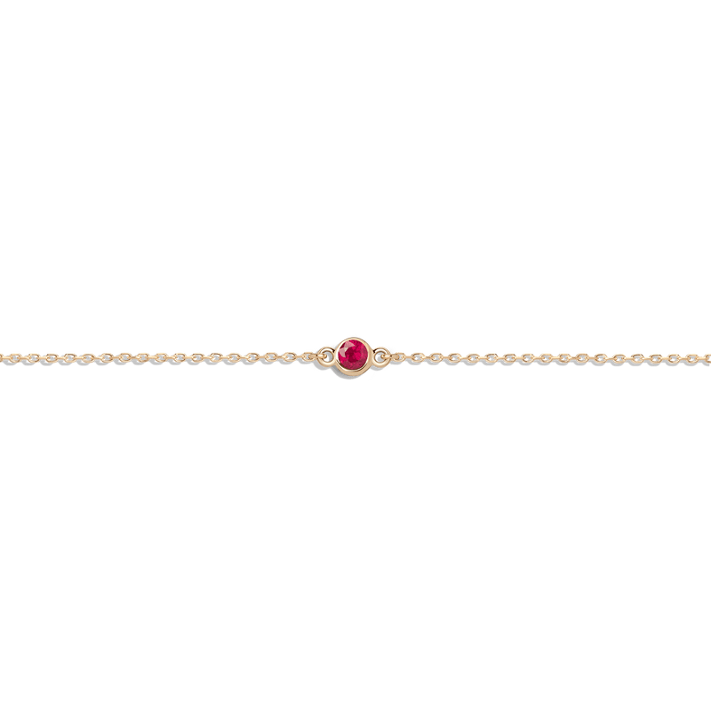 Birthstone Charm Bracelet Personalized Dainty Jewelry