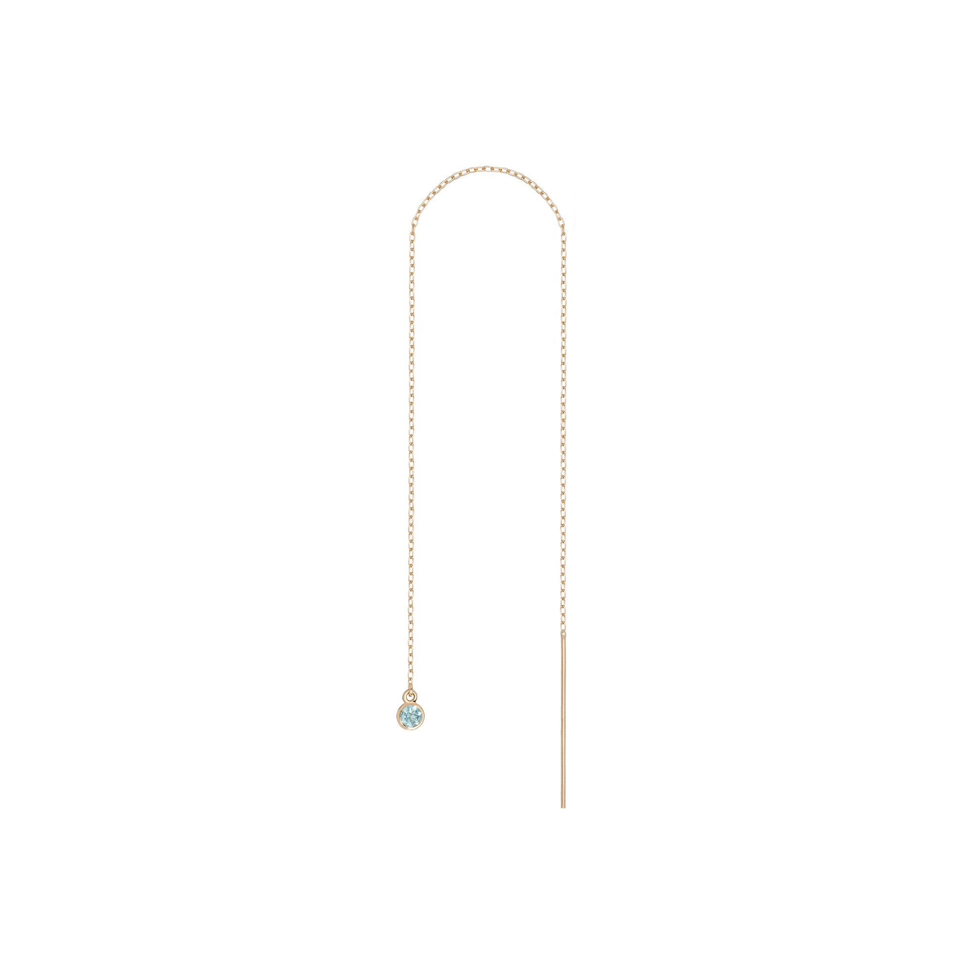 Birthstone Ear Chain Threader