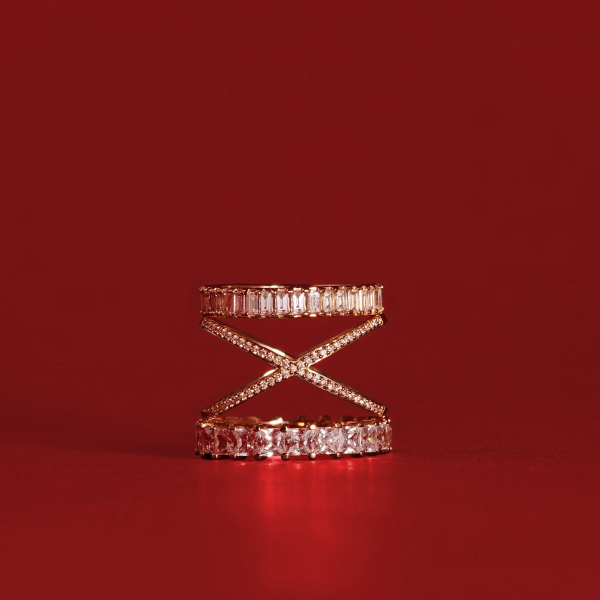 Bold Diamond Baguette Ring