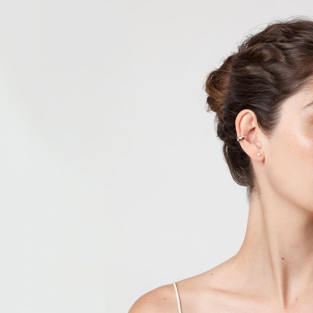 Bold Ear Cuff Yellow Gold Vermeil 14k Yellow Gold 18k Yellow Gold Model