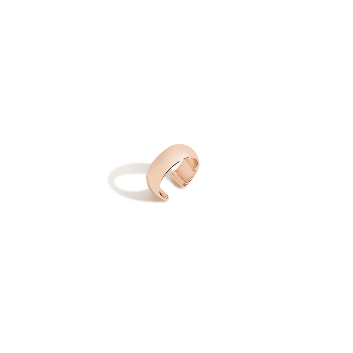 Bold Ear Cuff Rose Gold Vermeil 14k Rose Gold 18k Rose Gold Half Side