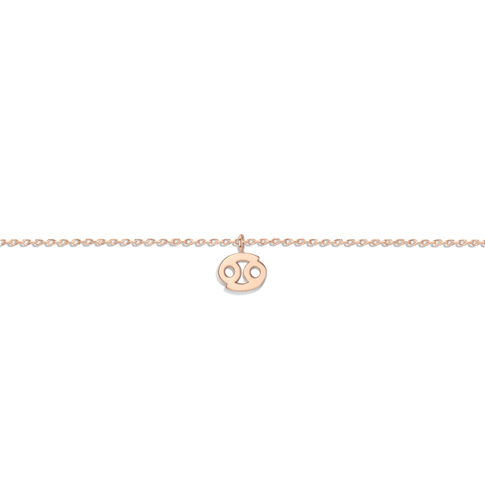 Zodiac Bracelet Cancer Gold Vermeil 14K 18K Rose Gold