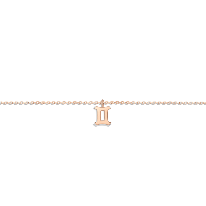 Zodiac Bracelet Gemini Gold Vermeil 14K 18K Rose Gold First