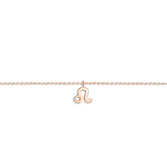 Zodiac Bracelet Leo Gold Vermeil 14K 18K Rose Gold