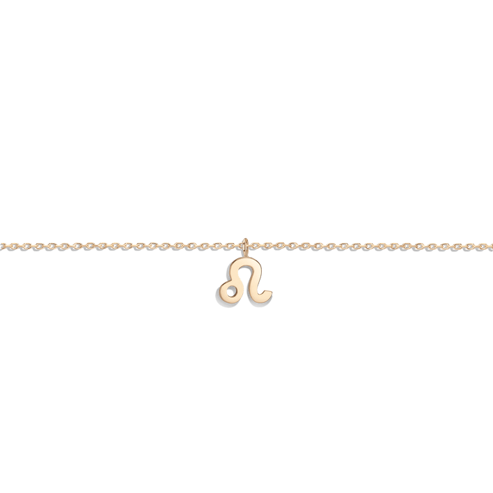 Zodiac Bracelet Leo Gold Vermeil 14K 18K Yellow Gold