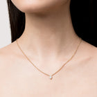 XL Lab Grown Diamond Pear Bezel Necklace