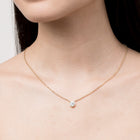 Extra Large Lab Grown Diamond Bezel Necklace