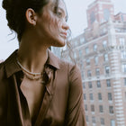 Diamond Crossover Huggie Earrings