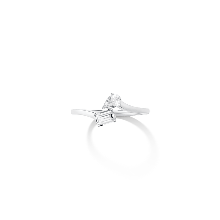 Toi et Moi Gemstone Mini Vintage Ring