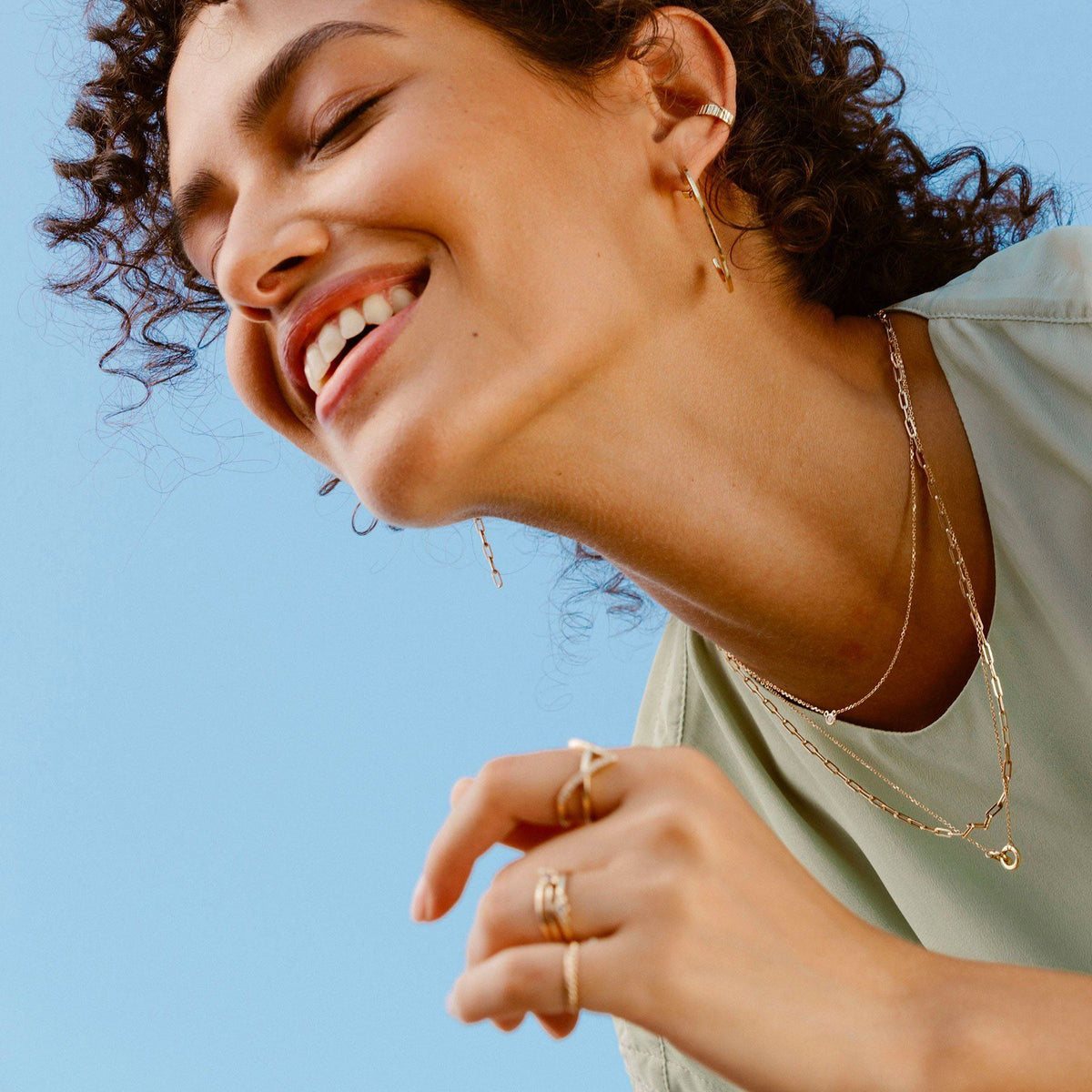 Mini Diamond Bezel Necklace