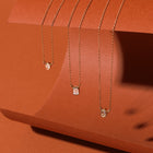 Lab Grown Diamond Pear Bezel Necklace