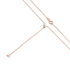 Diamond Bezel Lariat Necklace
