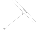 Diamond Bezel Lariat Necklace