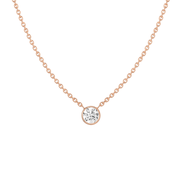 Extra Large Diamond Bezel Necklace