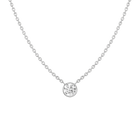Extra Large Lab Grown Diamond Bezel Necklace