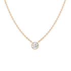 Extra Large Lab Grown Diamond Bezel Necklace