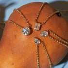 XL Lab Grown Diamond Pear Bezel Necklace