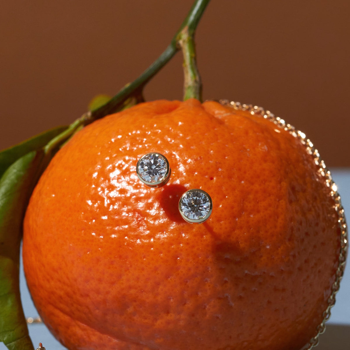 XXL Lab Grown Diamond Bezel Studs