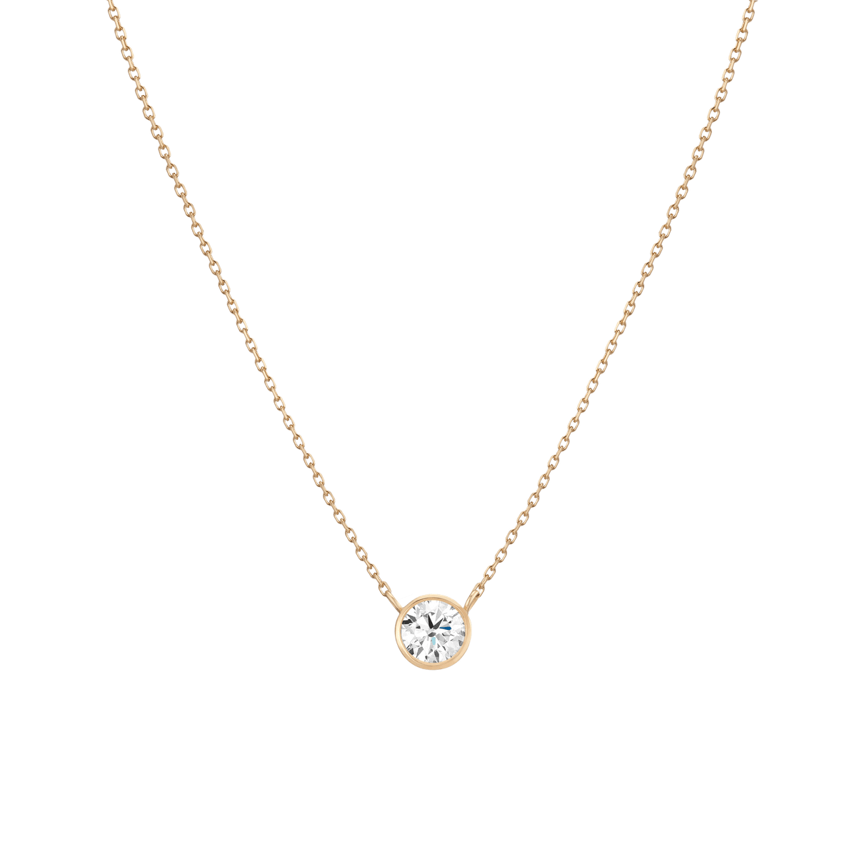 Diamond Bezel Necklace – NicoleHD Jewelry