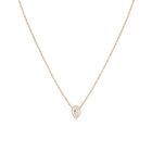 Lab Grown Diamond Pear Bezel Necklace