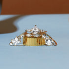 Princess Cut Floral Diamond Ring