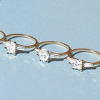Oval-Cut Tapered Baguette Diamond Ring