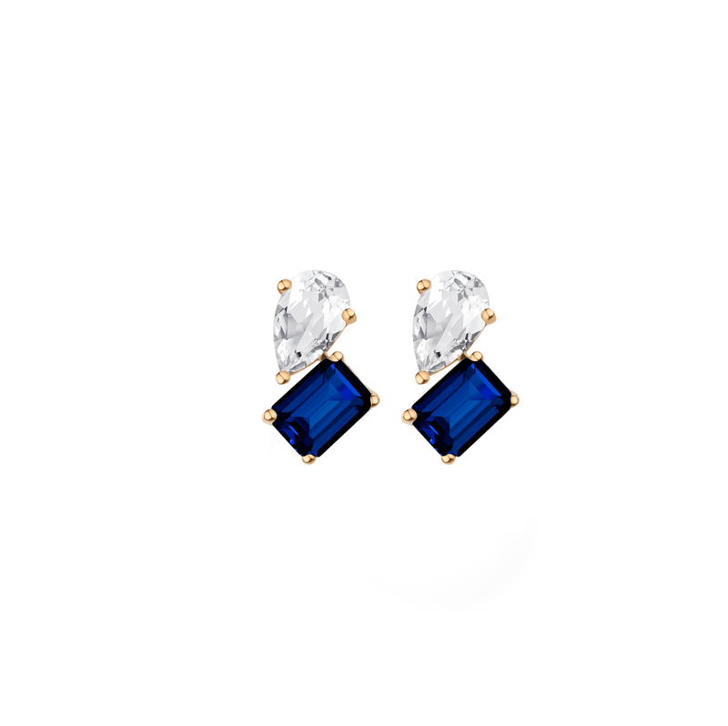 Toi et Moi Gemstone Heirloom Earring