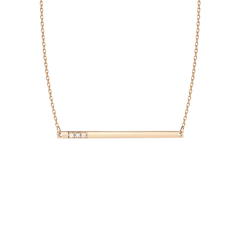 Bar Necklace Diamonds