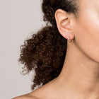 Skinny Gold Hinged Huggie Earrings