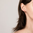 Skinny Gold Hinged Huggie Earrings