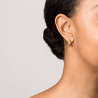 Gold Hinged Huggie Earrings