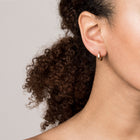 12mm Gold Hinged Huggie Earrings