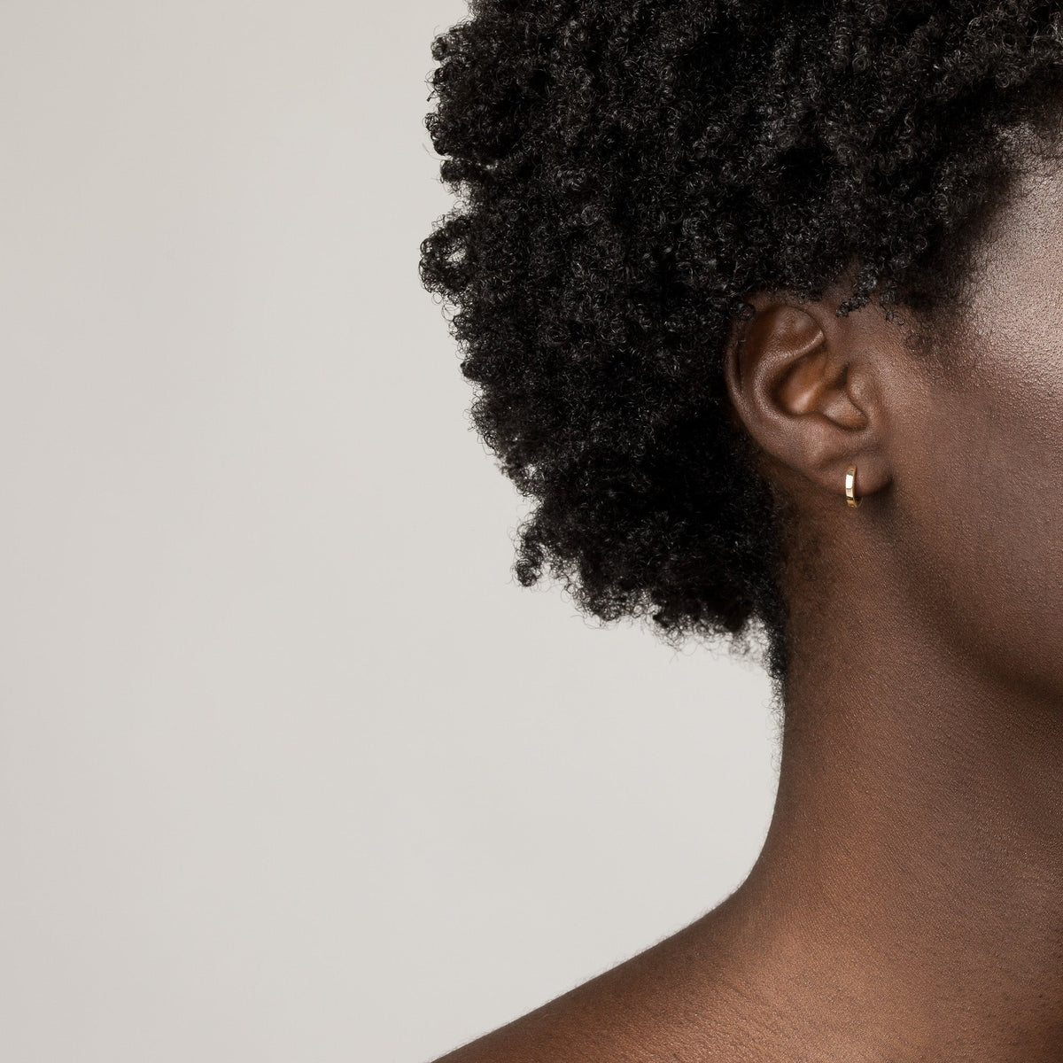 10mm Gold Hinged Huggie Earrings Vermeil 14K 18K Yellow Gold Rose Gold White Gold Single Pair