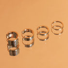 Skinny Gold Hinged Huggie Earrings